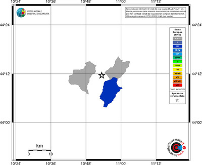 Mappa EMS - territori comuni