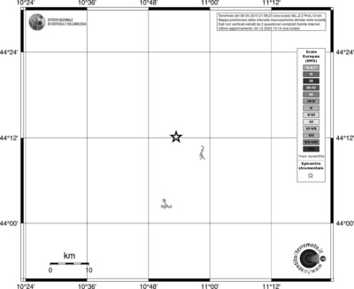 Mappa EMS - territori località