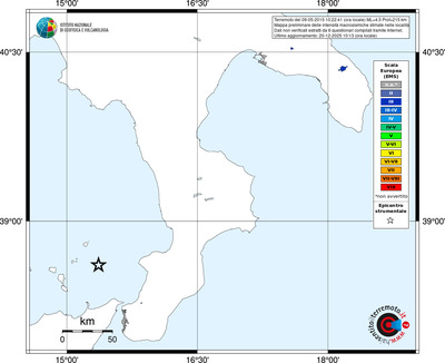 Mappa EMS - territori località