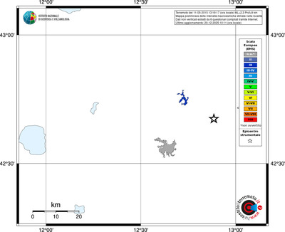 Mappa EMS - territori località
