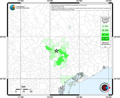 Mappa territorio comunale con almeno 3 questionari