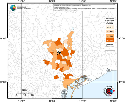 Mappa territorio comunale con almeno 3 questionari