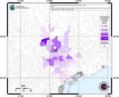 Mappa territorio comunale con almeno 3 questionari
