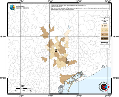 Mappa territorio comunale con almeno 3 questionari