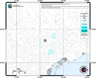 Mappa territorio comunale con almeno 3 questionari