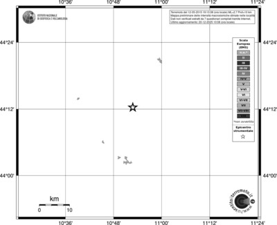 Mappa EMS - territori località