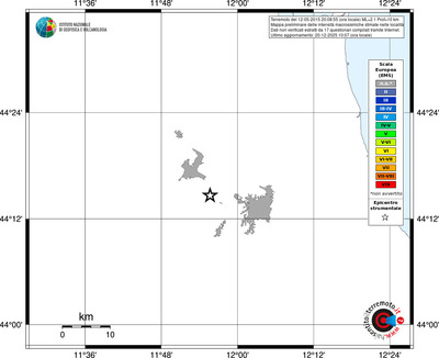 Mappa EMS - territori località