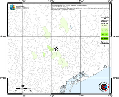 Mappa territorio comunale con almeno 3 questionari