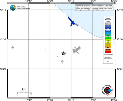 Mappa EMS - territori località