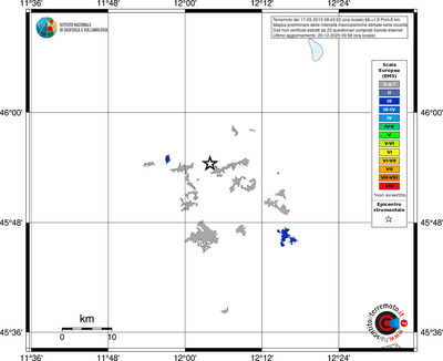 Mappa EMS - territori località
