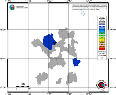 Mappa EMS - territori comuni