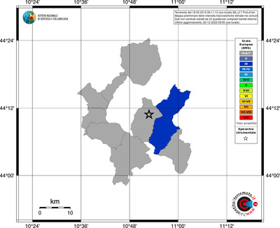 Mappa EMS - territori comuni