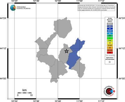 Mappa MCS - territori comuni