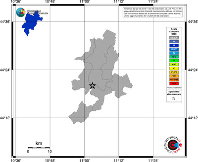 Mappa EMS - territori comuni