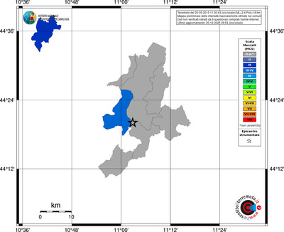 Mappa MCS - territori comuni