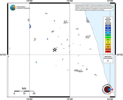 Mappa MCS - territori località