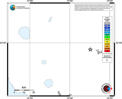 Mappa EMS - territori località
