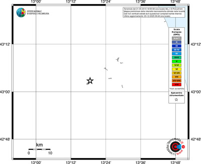Mappa EMS - territori località