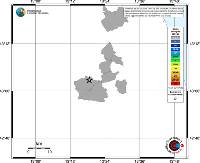 Mappa EMS - territori comuni