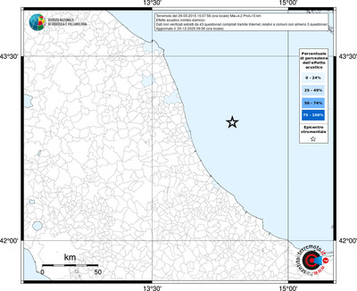 Mappa territorio comunale con almeno 3 questionari