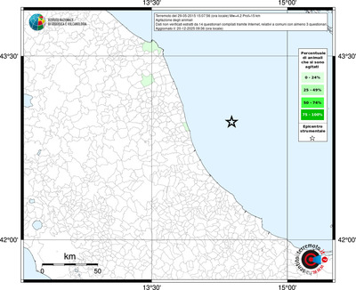 Mappa territorio comunale con almeno 3 questionari