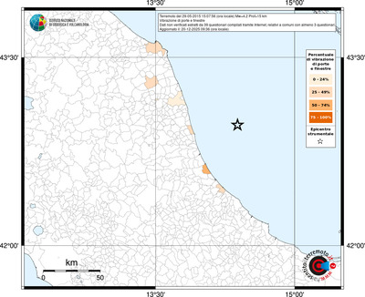 Mappa territorio comunale con almeno 3 questionari