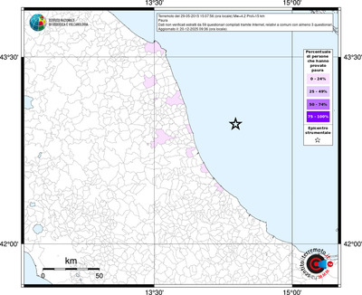 Mappa territorio comunale con almeno 3 questionari