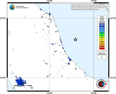 Mappa EMS - territori località