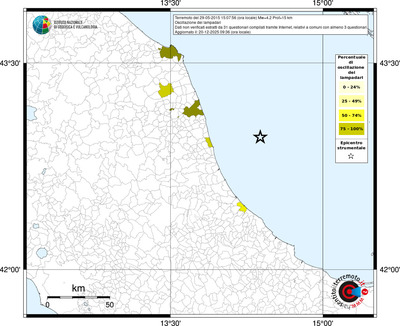 Mappa territorio comunale con almeno 3 questionari