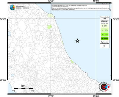 Mappa territorio comunale con almeno 3 questionari