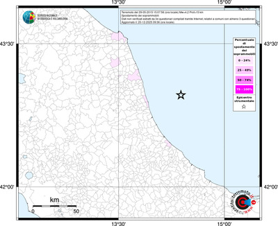 Mappa territorio comunale con almeno 3 questionari
