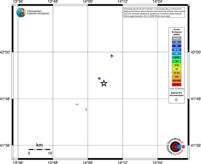 Mappa EMS - territori località