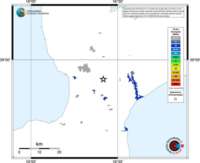 Mappa EMS - territori località