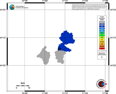 Mappa EMS - territori comuni