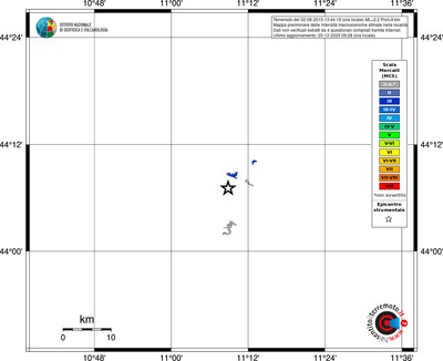 Mappa MCS - territori località