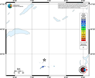Mappa EMS - territori località