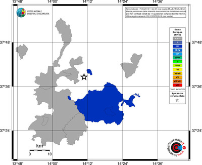 Mappa EMS - territori comuni