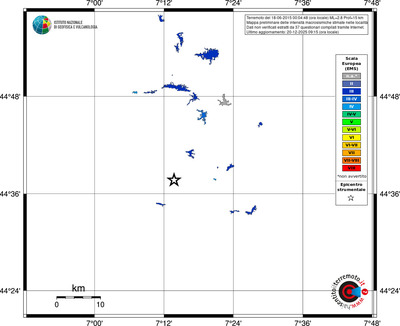 Mappa EMS - territori località