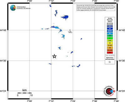 Mappa MCS - territori località