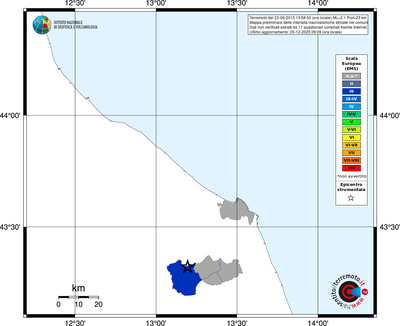 Mappa EMS - territori comuni