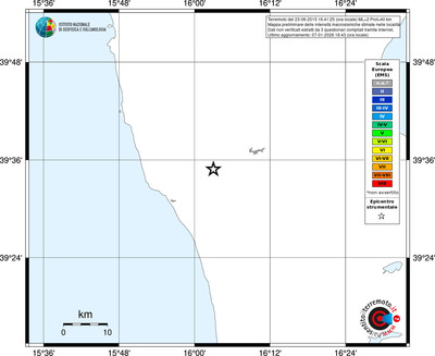 Mappa EMS - territori località