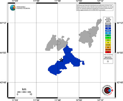 Mappa EMS - territori comuni