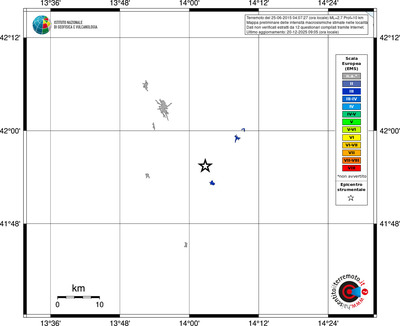Mappa EMS - territori località