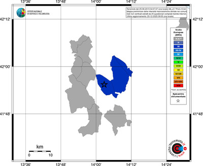 Mappa EMS - territori comuni