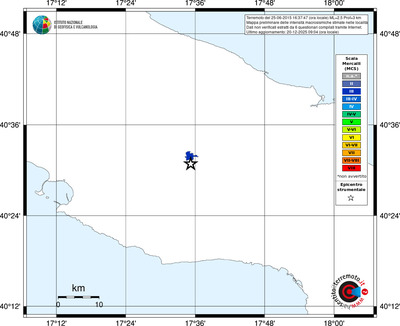 Mappa MCS - territori località