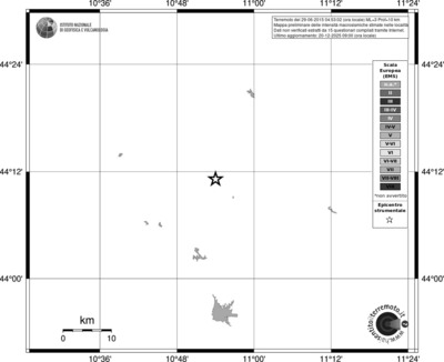 Mappa EMS - territori località