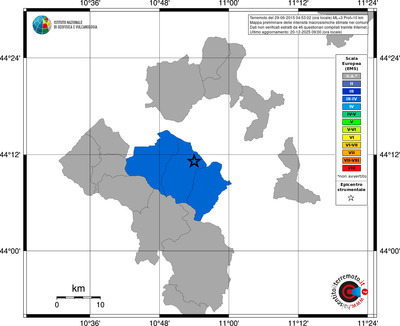 Mappa EMS - territori comuni