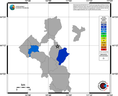 Mappa EMS - territori comuni