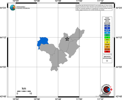 Mappa MCS - territori comuni