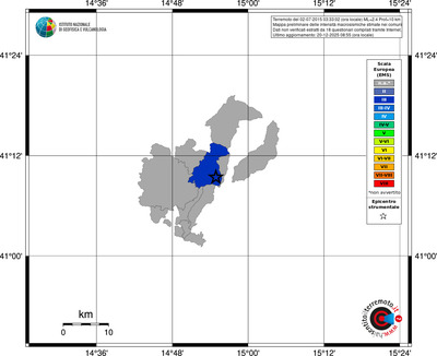 Mappa EMS - territori comuni